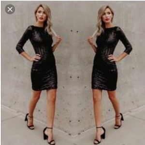 Vici Black sequins dress